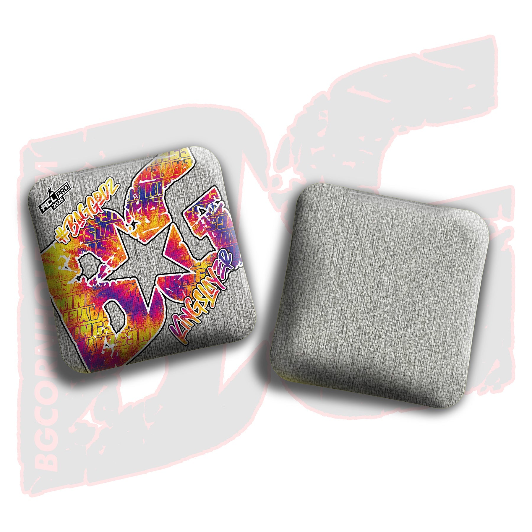 BG Cornhole 2026 KINGSLAYER "Silver Colormatch" - ACL Pro Stamped Cornhole Bags - SET OF 4 BAGS
