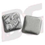 BG Cornhole 2026 KINGSLAYER "Silver Colormatch" - ACL Pro Stamped Cornhole Bags - SET OF 4 BAGS