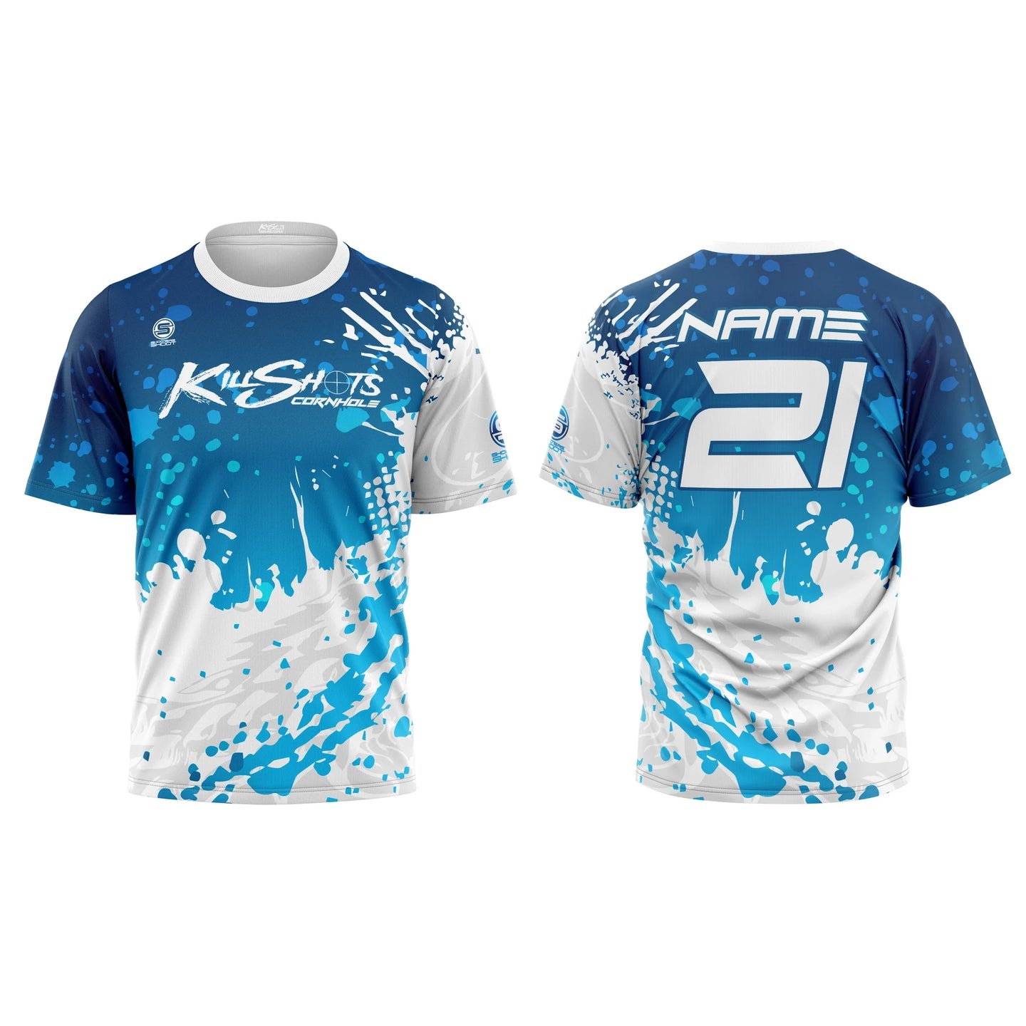 Killshots Cornhole Sublimated Premium Sports Jersey - "Splash"
