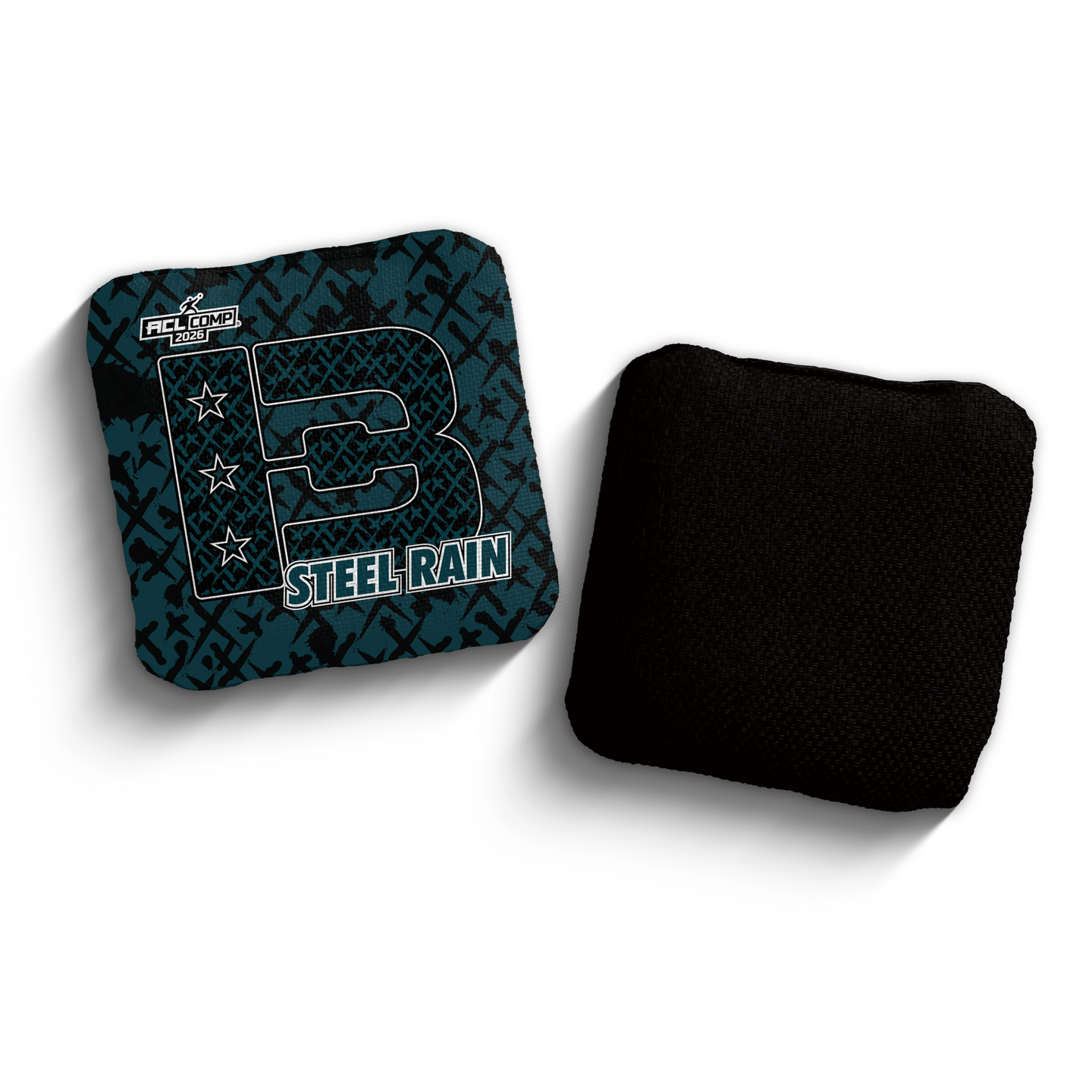 2026 Brotherhood Cornhole Steel Rain X-Pattern Edition ACL Pro Stamped Cornhole Bags