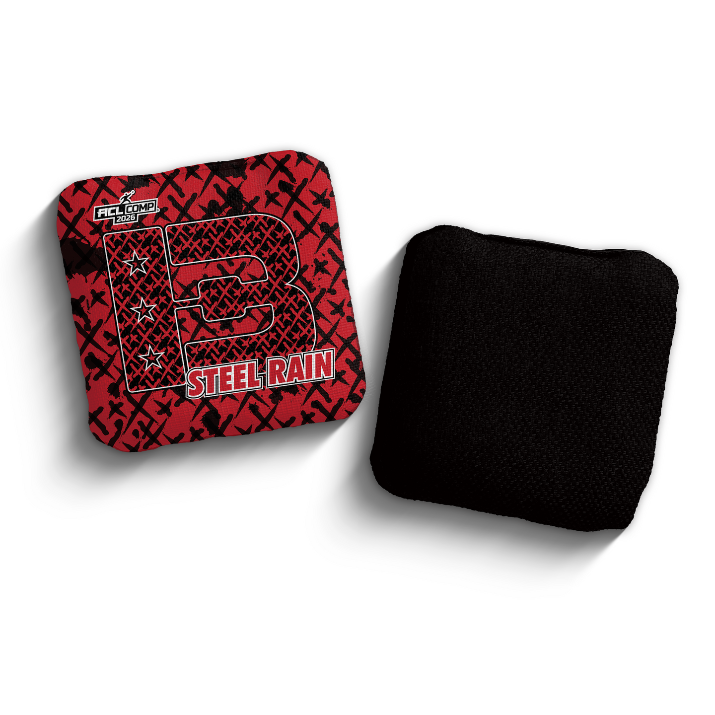 2026 Brotherhood Cornhole Steel Rain X-Pattern Edition ACL Pro Stamped Cornhole Bags