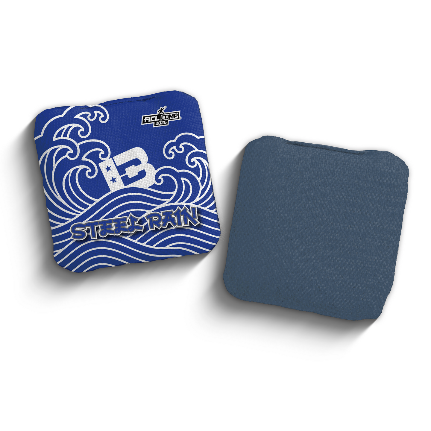 2026 Brotherhood Cornhole Steel Rain Japanese Wave Edition ACL Pro Stamped Cornhole Bags