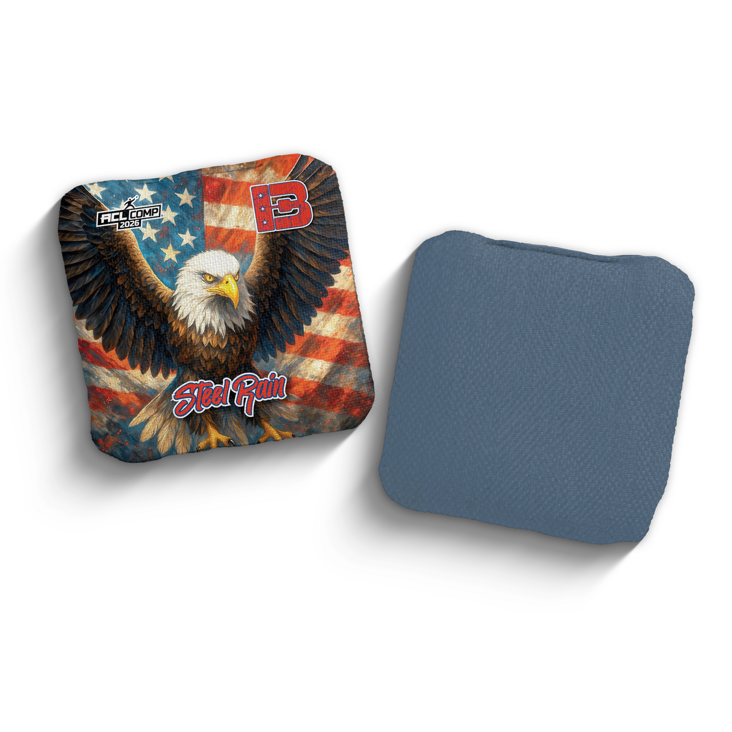 2026 Brotherhood Cornhole Steel Rain American Eagle Edition ACL Comp Stamped Cornhole Bags