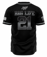 Cornhole Jersey Guy Baseball Style - Black Silver