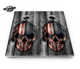 Skull Flag Cornhole Boards - Pro Solution Lite Series