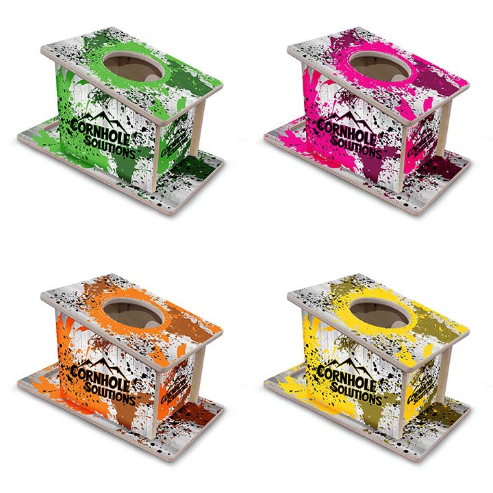 Airmail Solution - Paint Splatter Options - Professional Airmail Box - UV Printed - 3/4" Baltic Birch