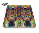 Sugar Skull Cornhole Boards - Pro Solution Lite Series - Colorful