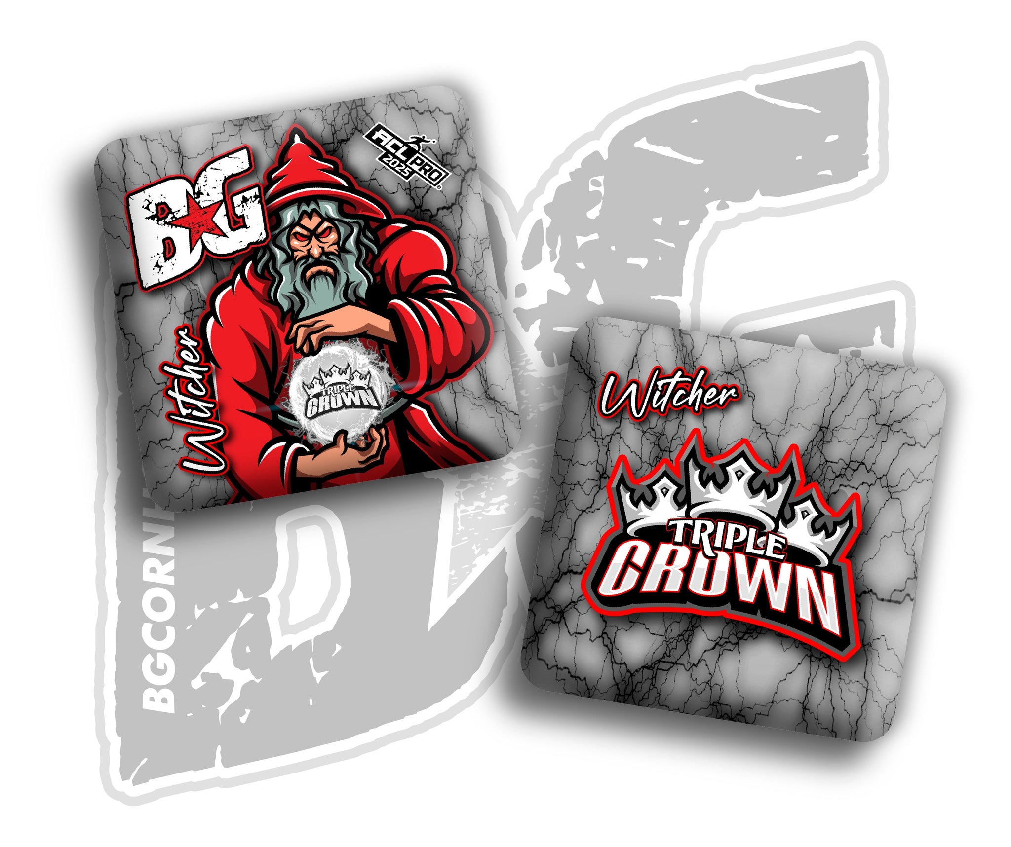 BG Cornhole 2026 Multiple Bag Models "Triple Crown Wizard Ball” Collab - ACL Pro Stamped Cornhole Bags - SET OF 4 BAGS
