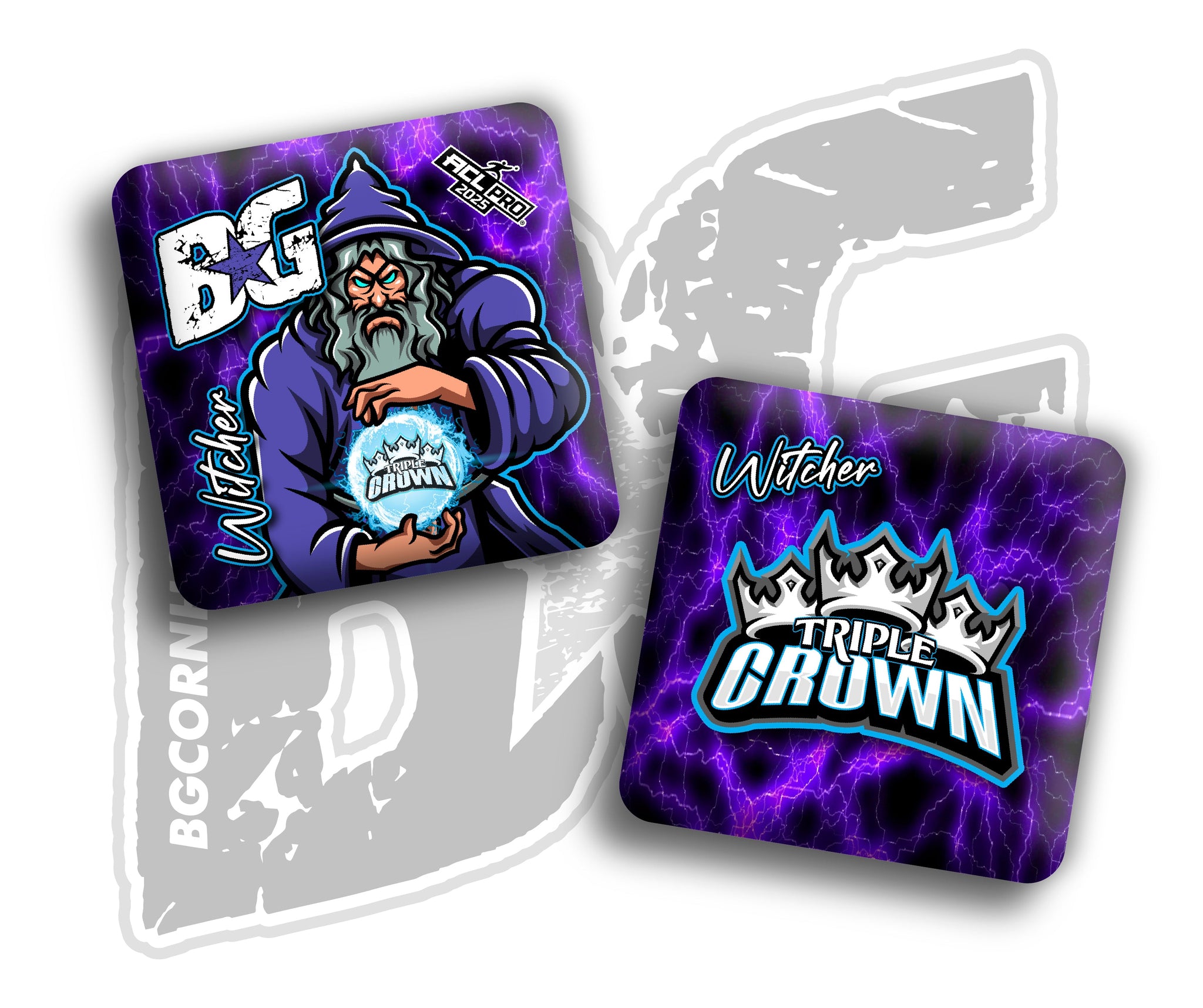 BG Cornhole 2026 Multiple Bag Models "Triple Crown Wizard Ball” Collab - ACL Pro Stamped Cornhole Bags - SET OF 4 BAGS