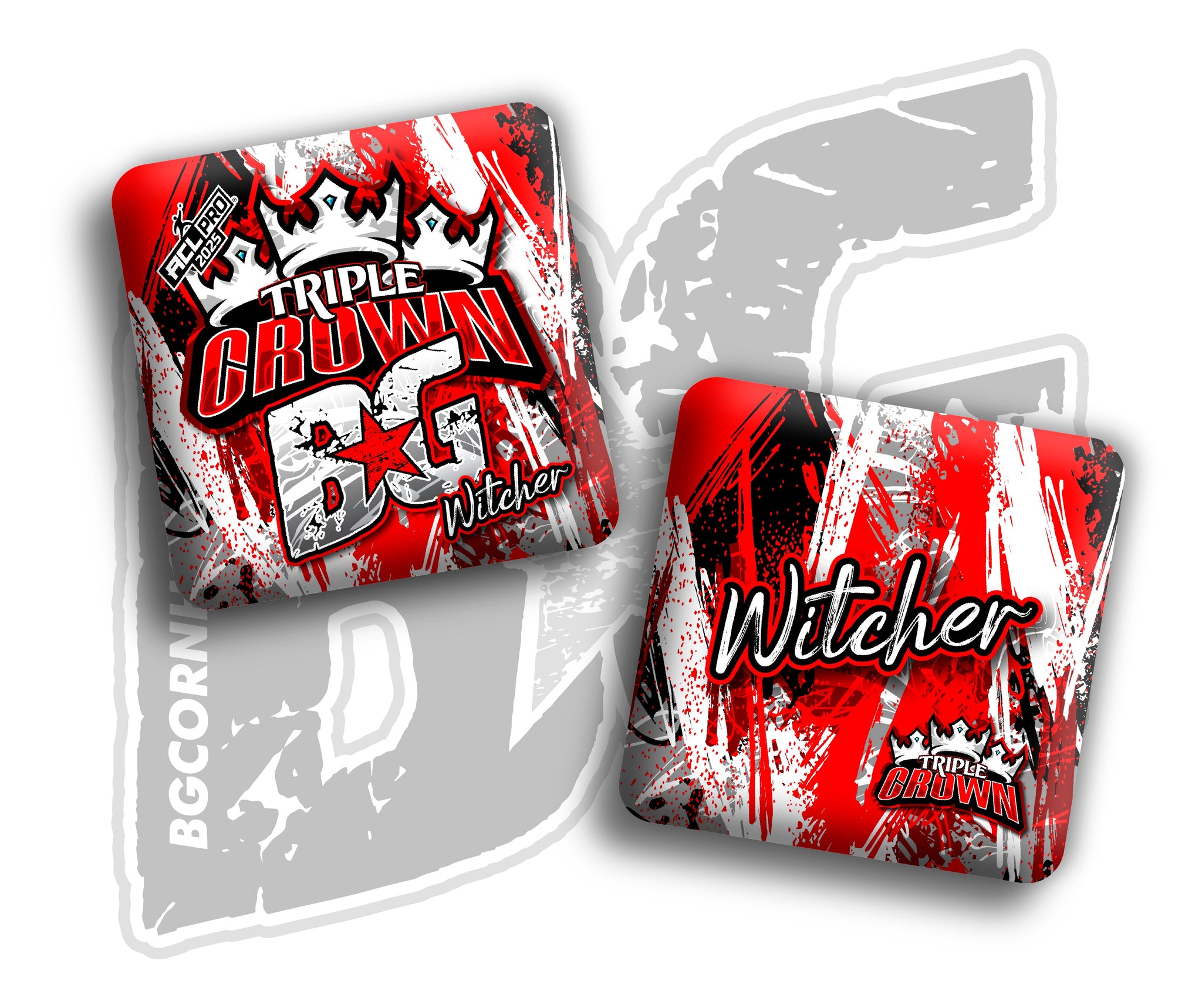 BG Cornhole 2026 Multiple Bag Models "Triple Crown Brush” Collab - ACL Pro Stamped Cornhole Bags - SET OF 4 BAGS