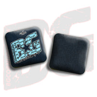BG Cornhole 2026 Multiple Bag Models "Baby Blue Logo Colormatch" - ACL Pro Stamped Cornhole Bags - SET OF 4 BAGS