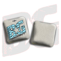 BG Cornhole 2026 Multiple Bag Models "Baby Blue Logo Colormatch" - ACL Pro Stamped Cornhole Bags - SET OF 4 BAGS