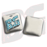 BG Cornhole 2026 Multiple Bag Models "Baby Blue Logo Colormatch" - ACL Pro Stamped Cornhole Bags - SET OF 4 BAGS