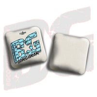 BG Cornhole 2026 Multiple Bag Models "Baby Blue Logo Colormatch" - ACL Pro Stamped Cornhole Bags - SET OF 4 BAGS