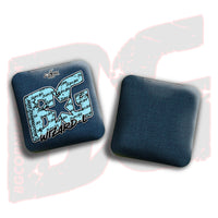 BG Cornhole 2026 Multiple Bag Models "Baby Blue Logo Colormatch" - ACL Pro Stamped Cornhole Bags - SET OF 4 BAGS