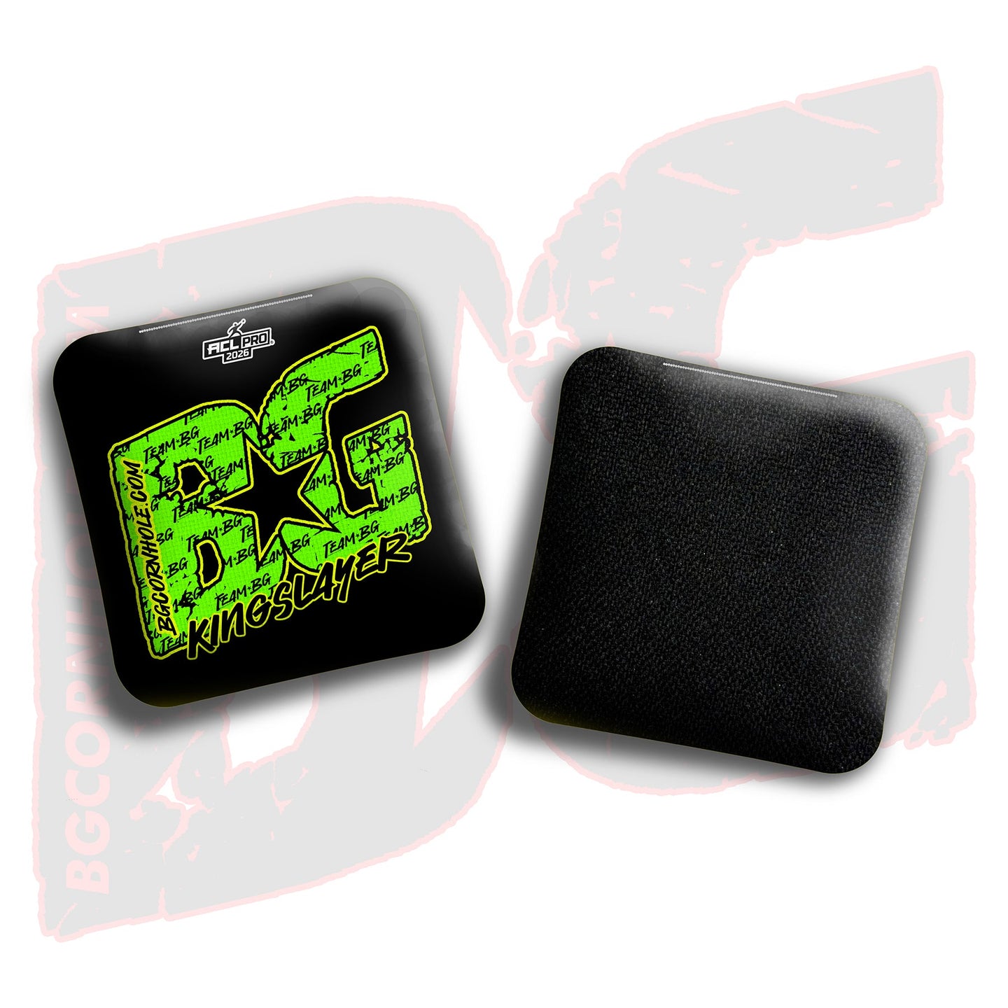 BG Cornhole 2026 Multiple Bag Models "Green Logo Colormatch" - ACL Pro Stamped Cornhole Bags - SET OF 4 BAGS