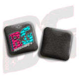BG Cornhole 2026 Multiple Bag Models "Miami Split Logo Colormatch" - ACL Pro Stamped Cornhole Bags - SET OF 4 BAGS