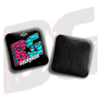 BG Cornhole 2026 Multiple Bag Models "Miami Split Logo Colormatch" - ACL Pro Stamped Cornhole Bags - SET OF 4 BAGS