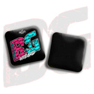 BG Cornhole 2026 Multiple Bag Models "Miami Split Logo Colormatch" - ACL Pro Stamped Cornhole Bags - SET OF 4 BAGS