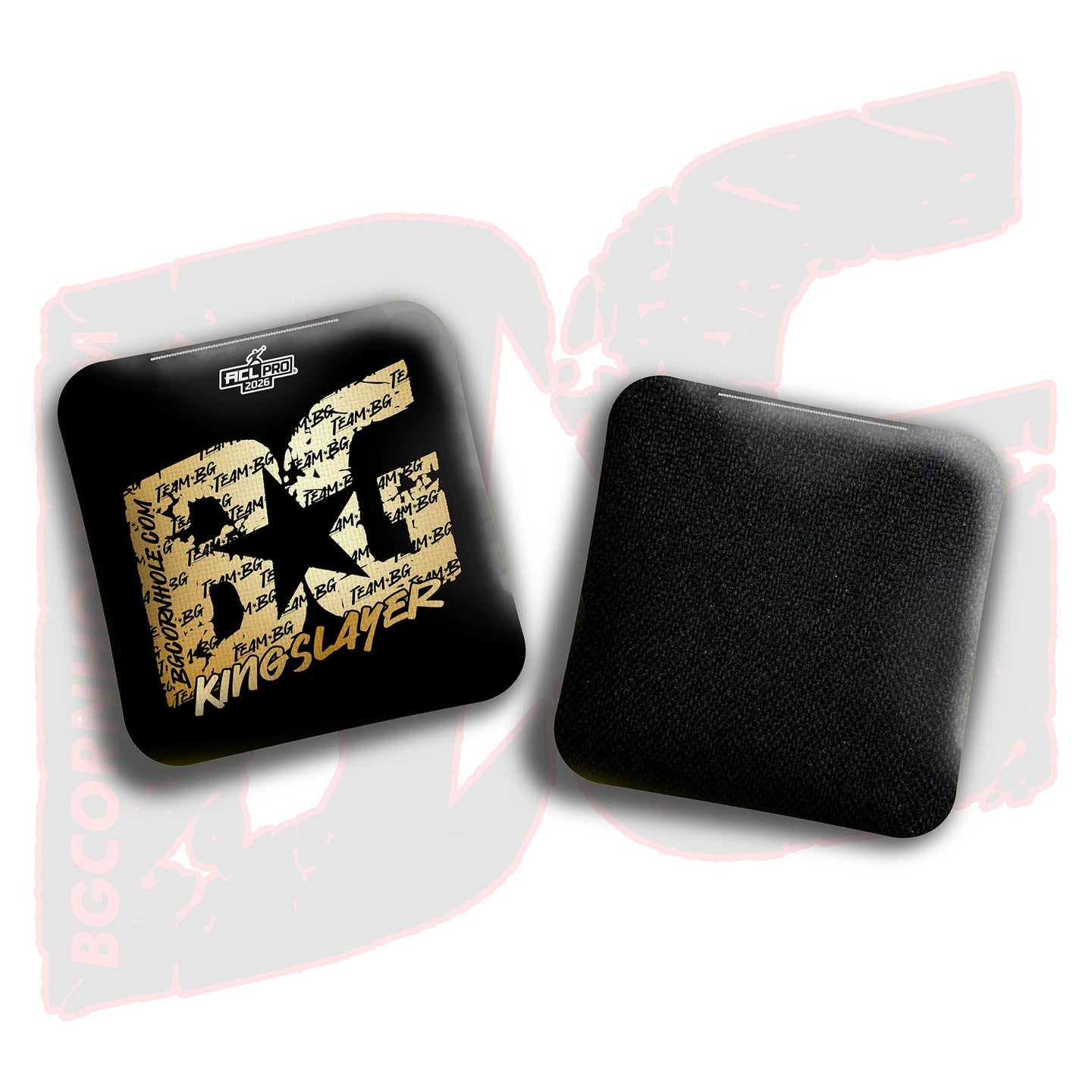 BG Cornhole 2026 Multiple Bag Models "Gold Logo Colormatch" - ACL Pro Stamped Cornhole Bags - SET OF 4 BAGS