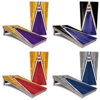 Team Color Triangle Cornhole Boards - Professional Tournament Series