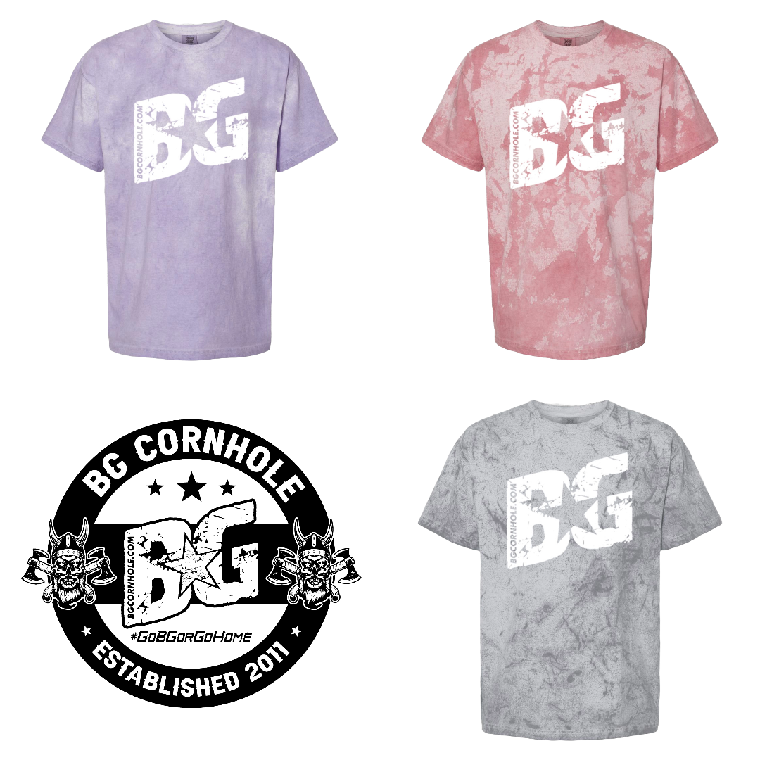 BG Cornhole Tie Dye BG Comfort Colors Unisex Tee - Multiple Colors