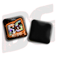 BG Cornhole 2025 BG Wizard L 4" Mini Cornhole Bags - “Vapor Vandal” - Set of 4 Bags