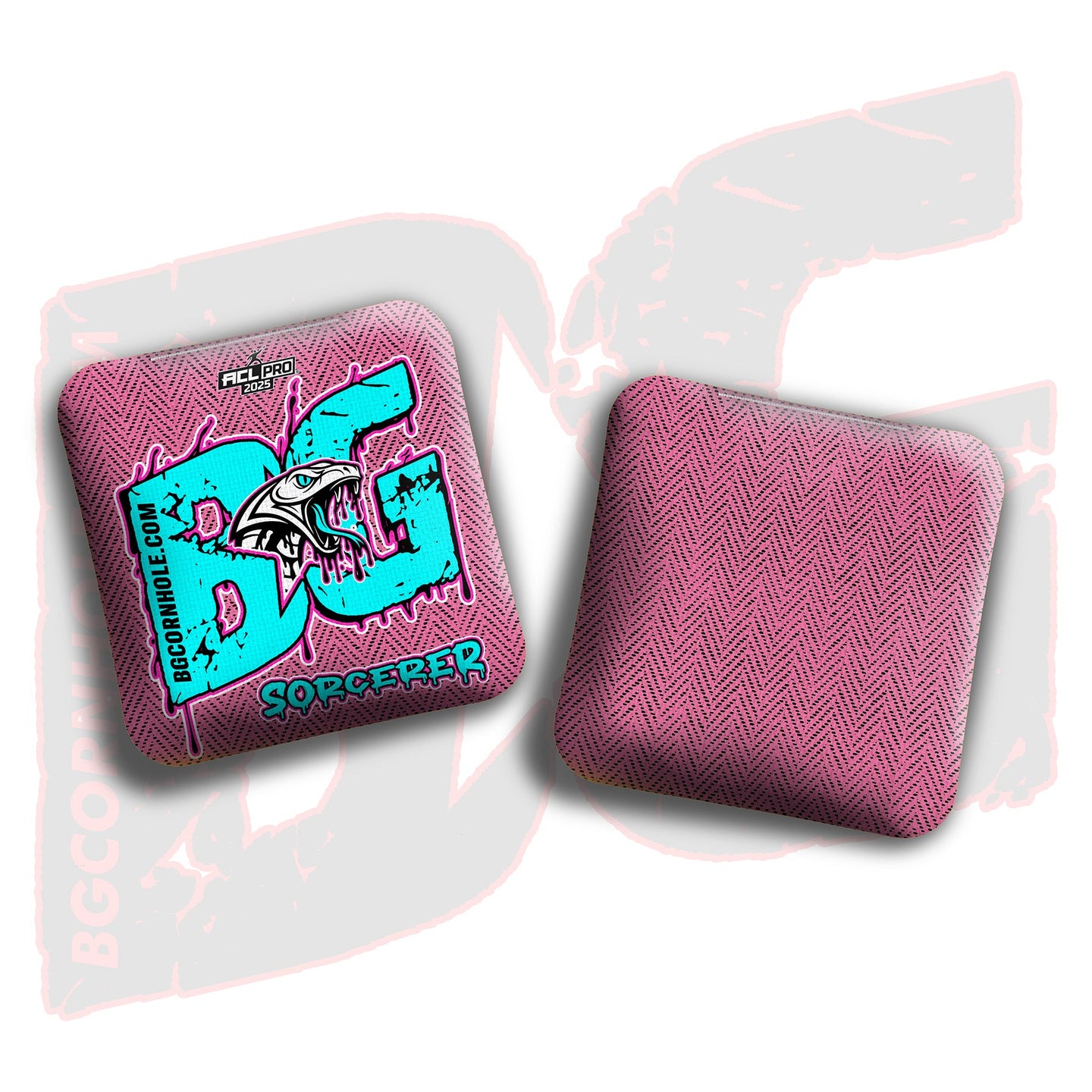 BG Cornhole 2026 Multiple Bag Models "Snake Venom" - ACL Pro Stamped Cornhole Bags - SET OF 4 BAGS