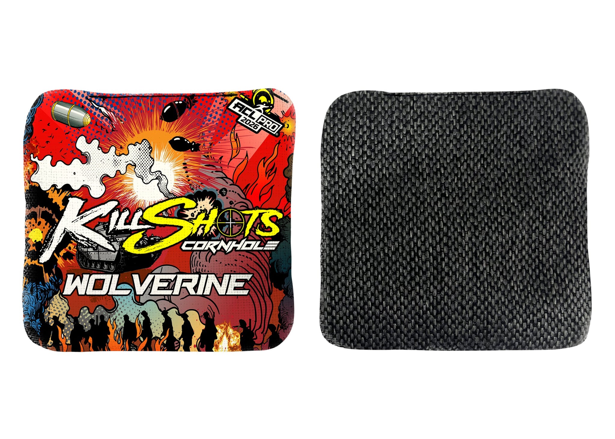 Killshots Cornhole | Wolverine Series | 2026 ACL PRO | Cornhole Bags | Limited Edition Designs