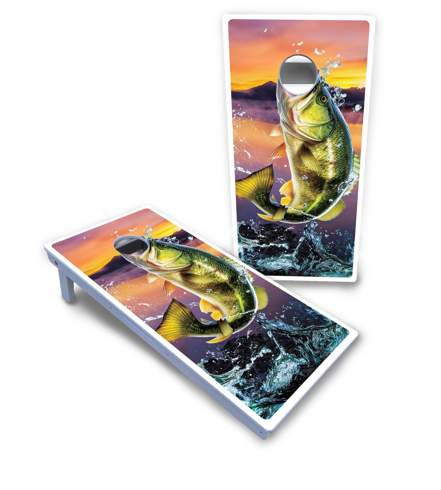 Basshole Fish Cornhole Boards - All Weather Series