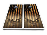 Hidden Deer & Fish Cornhole Boards - All Weather Series