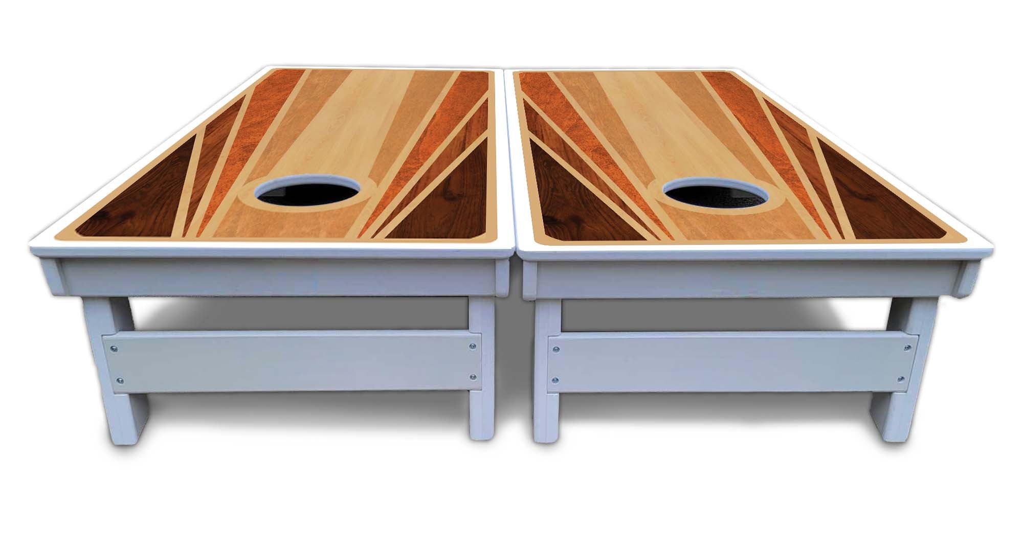 Retro Wood Cornhole Boards - All Weather Series