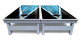 Sky Blue Triangle Cornhole Boards - All Weather Series