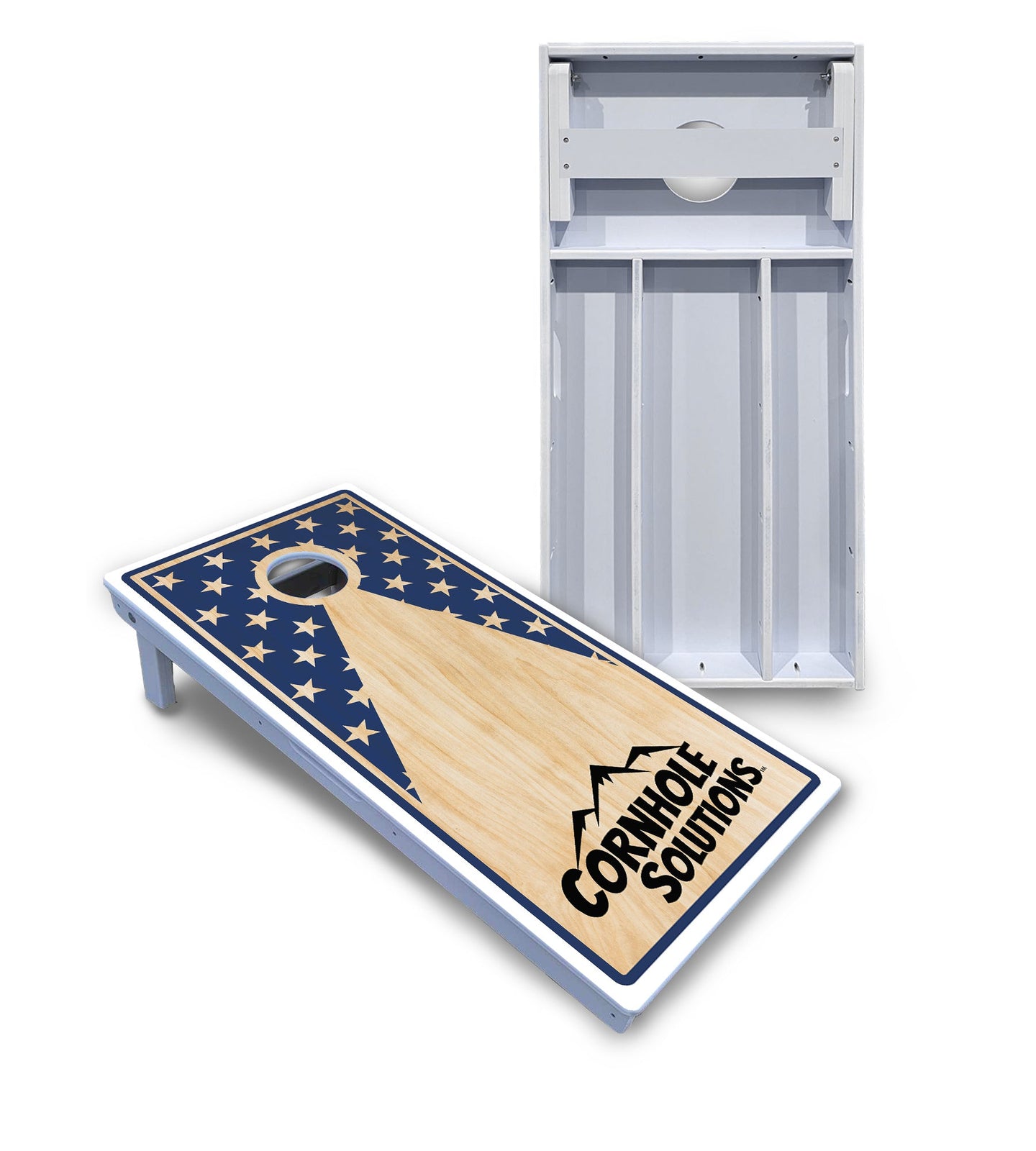 Stars & Stripes CS Logo Cornhole Boards - All Weather Series