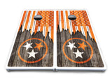 TN/USA Orange Flag Cornhole Boards - All Weather Series