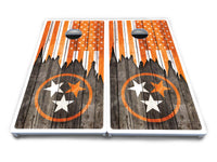 TN/USA Orange Flag Cornhole Boards - All Weather Series