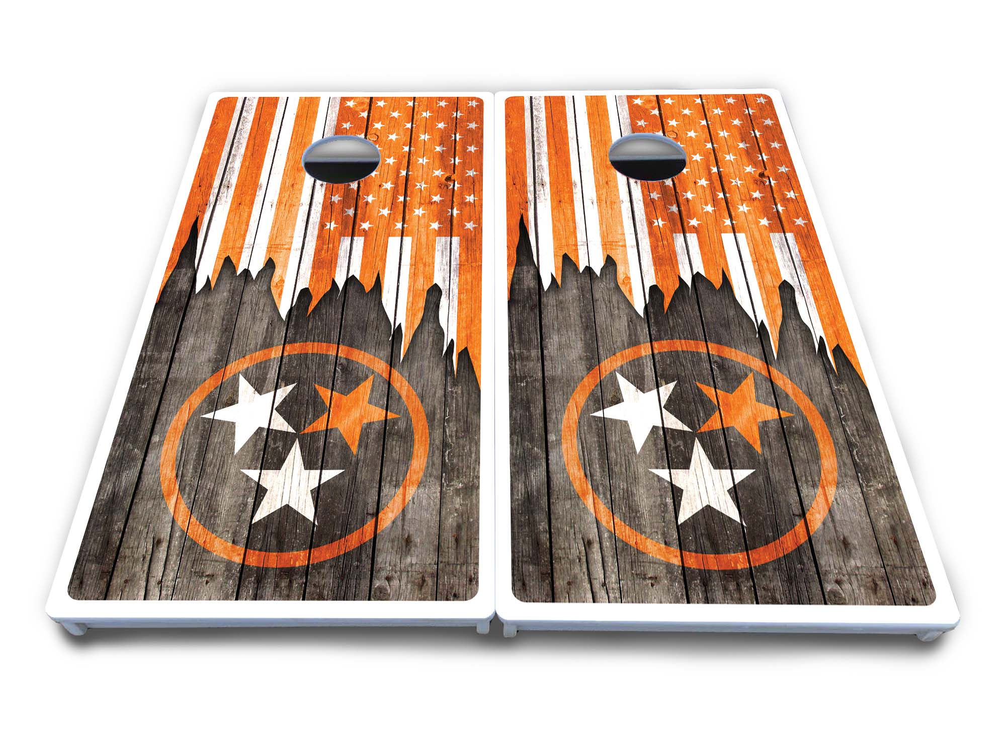 TN/USA Orange Flag Cornhole Boards - All Weather Series