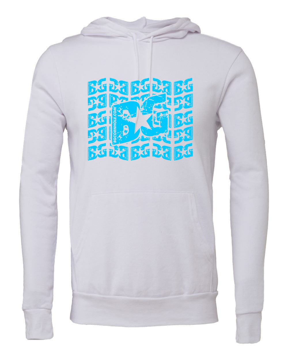 BG Cornhole White BG Unisex Fleece Hoodie