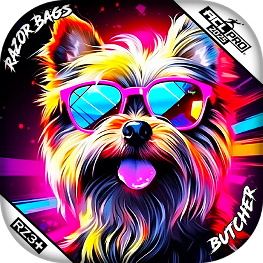 Butcher | Yorkie | ACL PRO Razor Cornhole Bags