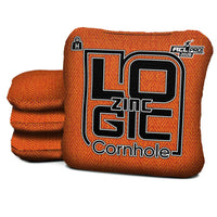Logic Cornhole - Orange Carpet Black Logic - ZINC - ACL PRO 2026 BAGS - Set of 4 bags