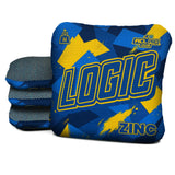 Logic Cornhole Angle Splat - Blue Yellow - ACL PRO 2026 BAGS - MULTIPLE BAG SERIES - Set of 4 bags