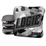 Logic Cornhole Angle Splat - Black White - ACL PRO 2026 BAGS - MULTIPLE BAG SERIES - Set of 4 bags
