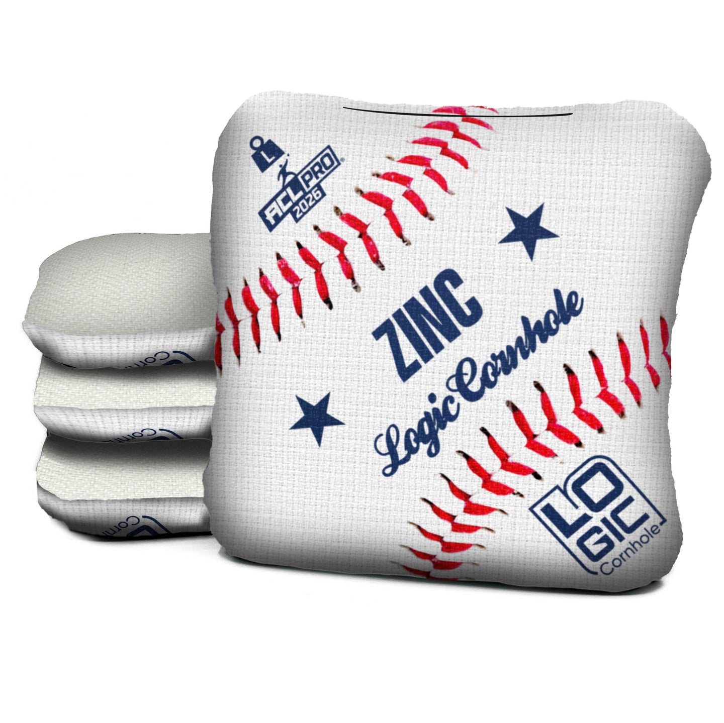 Logic Cornhole - Baseball  - ACL PRO 2026 BAGS - MULTIPLE BAG SERIES - Set of 4 bags