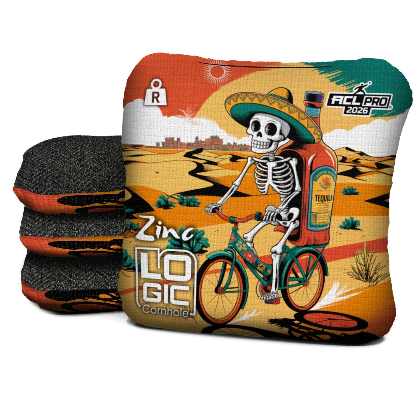 Logic Cornhole - Dia De Los Muertos  - ACL PRO & COMP BAGS - MULTIPLE BAG SERIES - Set of 4 bags