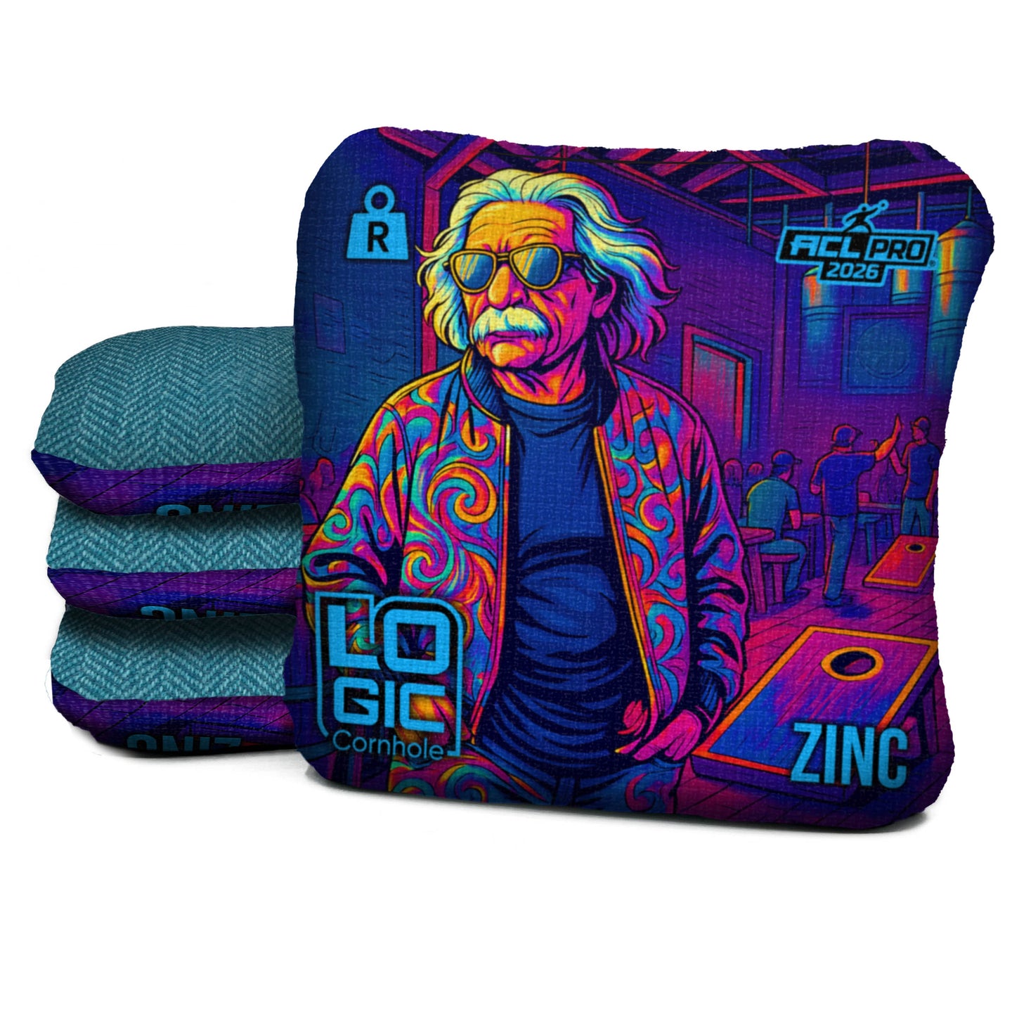 Logic Cornhole Einstein - ACL PRO 2026 BAGS - MULTIPLE BAG SERIES - Set of 4 bags
