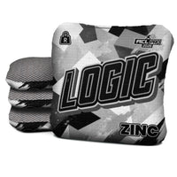 Logic Cornhole Angle Splat - Black White - ACL PRO 2026 BAGS - MULTIPLE BAG SERIES - Set of 4 bags