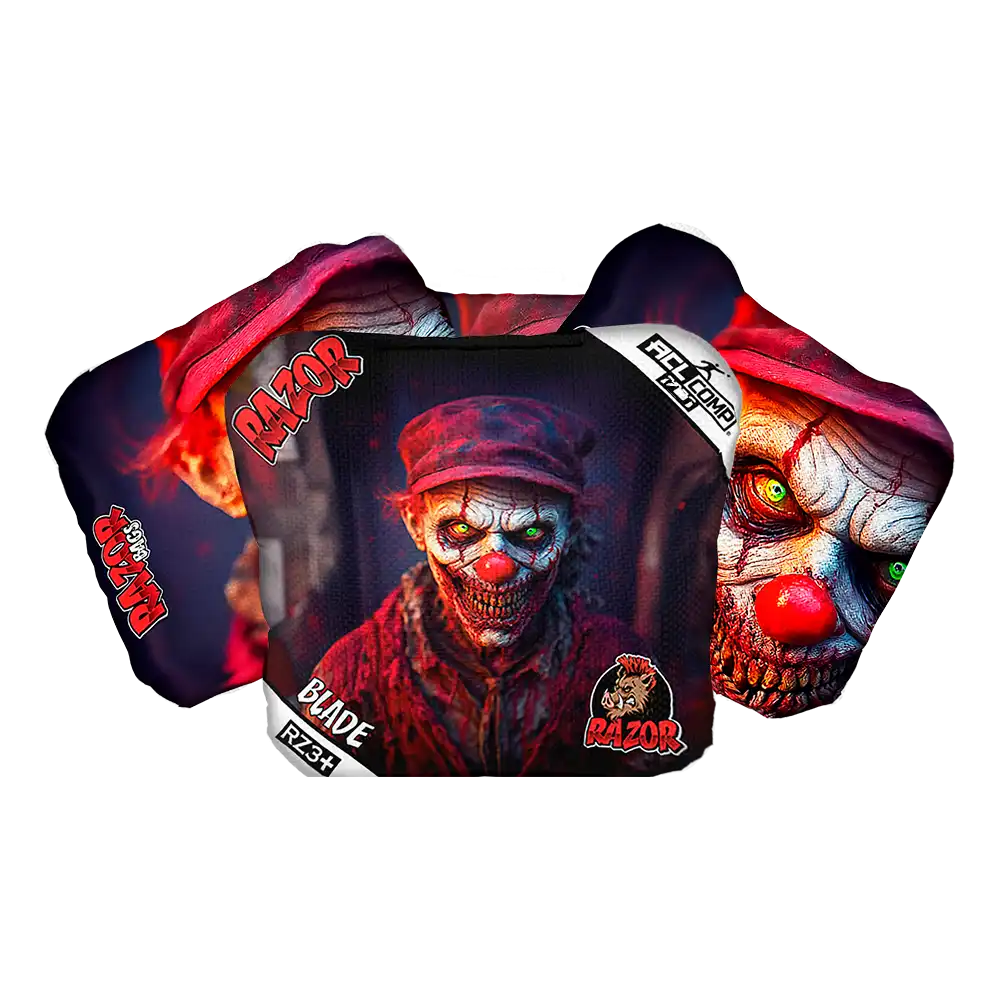 Razor Cornhole Bags | Blade | Zombie Clown