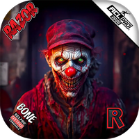 Razor Cornhole Bags | Bone | Zombie Clown