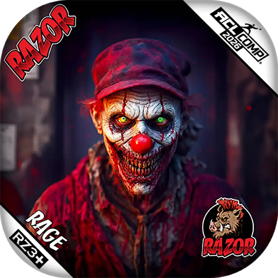 Razor Cornhole Bags | Rage | Zombie Clown