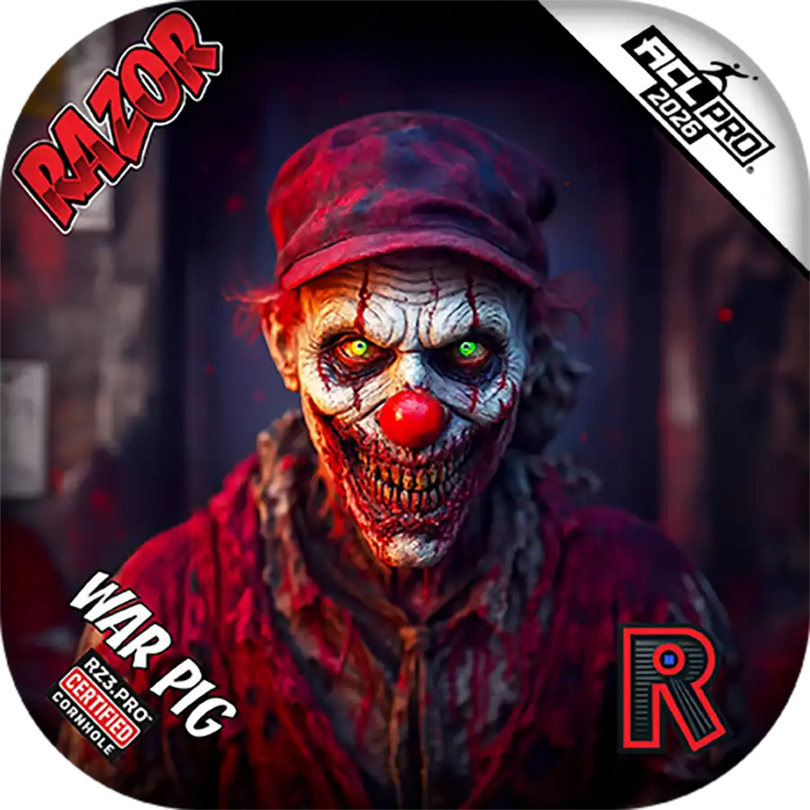Razor Cornhole Bags | War Pig | Zombie Clown